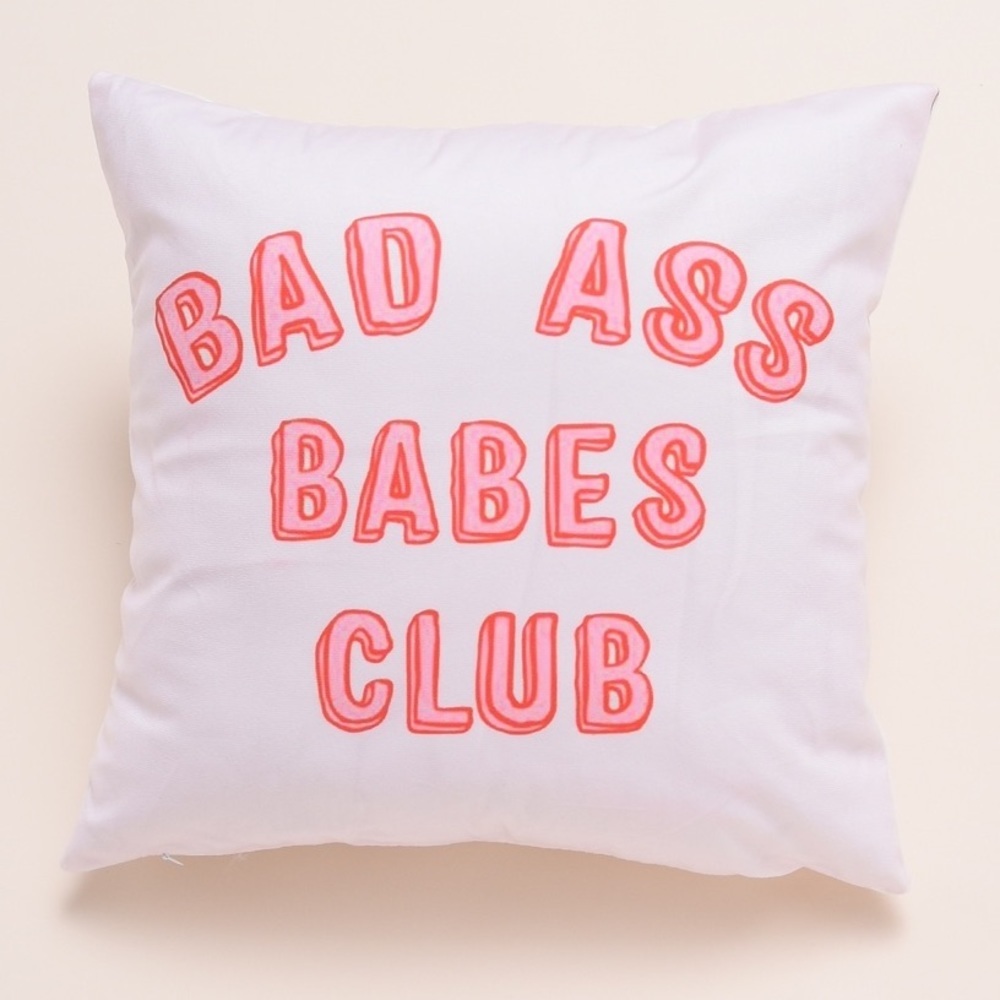 🆕Girls boss bad ass babe club  pillow cover decor - Picture 2 of 5